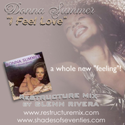 Reissue I Feel Love Glenn Rivera Restructure Mix Donna Summer